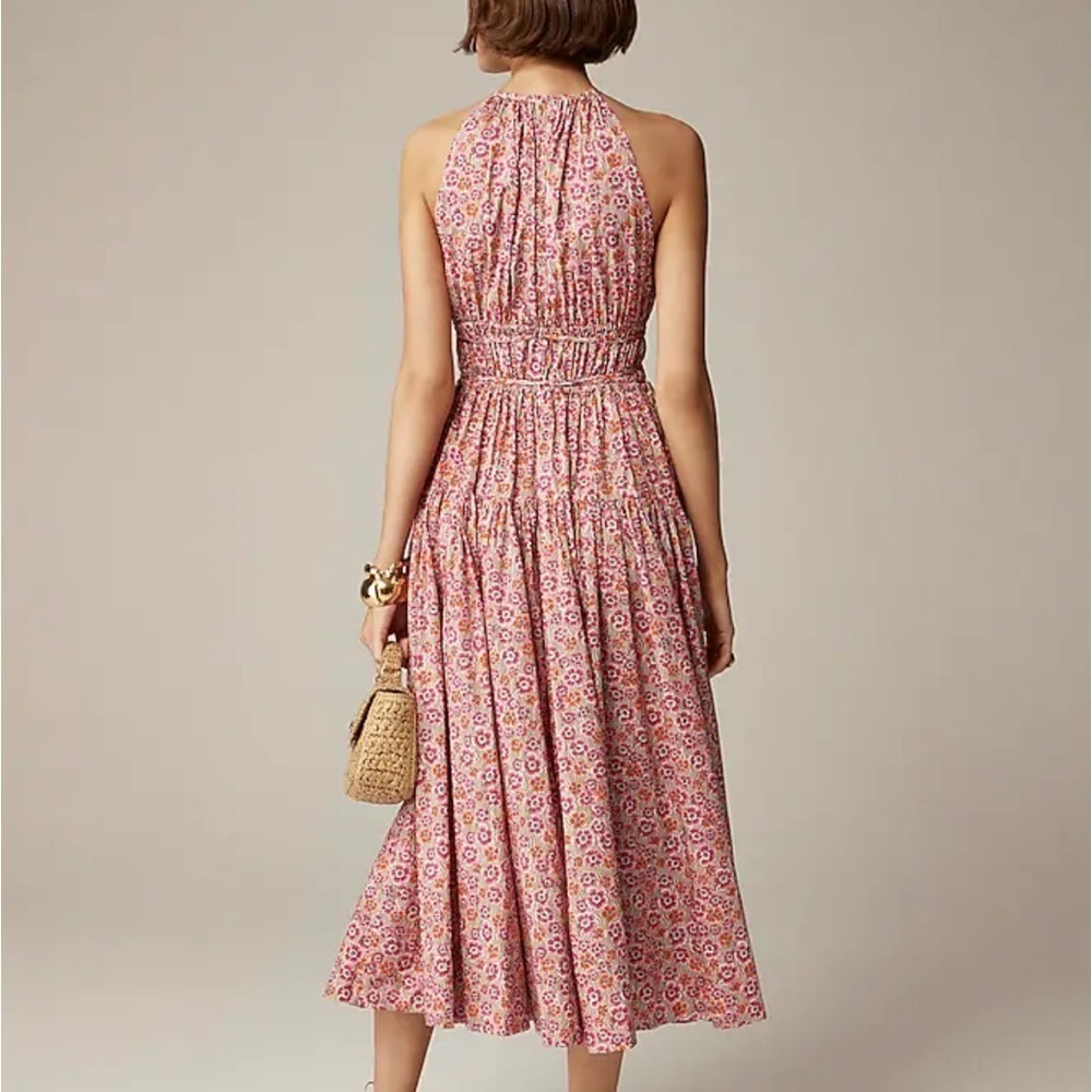J crew Tie-waist halter dress in Liberty® Ellie fabric - Picture 3 of 5